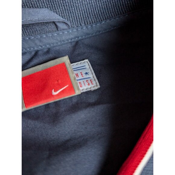 Vintage Nike Team Center Swoosh Boston Red Sox Pullover Windbreaker Sz M Blue - Picture 4 of 9